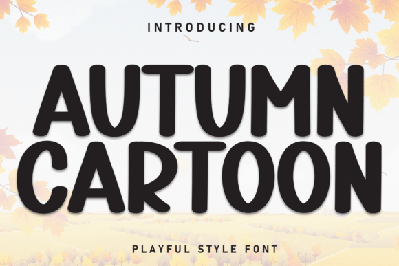 Autumn Cartoon Display Font for Playful Web Design Projects