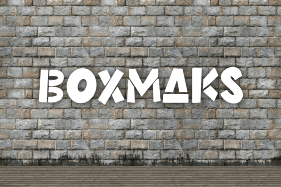 Boxmaks: A Display Font for Fashion-Forward Editorial Design