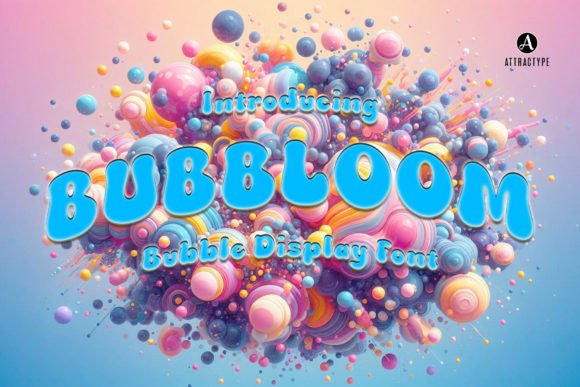 Bubbloom Display Font: Fun Bubble Typography for Creatives