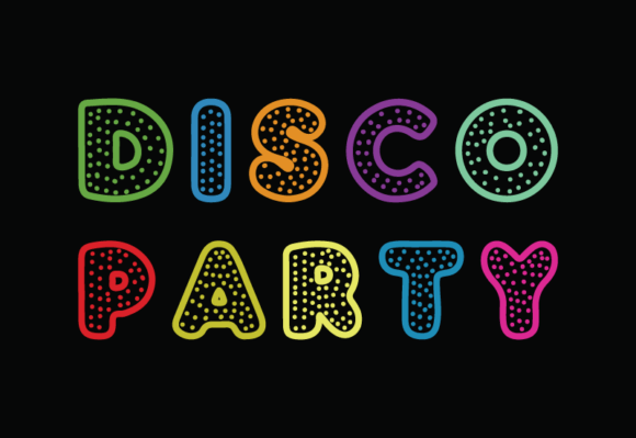 Disco Party Display Font for Vintage-Inspired Brand Design