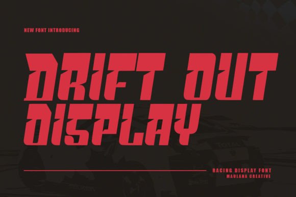 Drift Out: A High-Impact Racing Display Font for Web Design