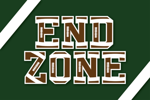 End Zone Font for Crafters and Handmade Product Designers