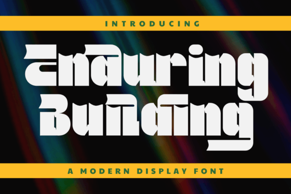 Enduring Building: A Bold Display Font for Playful Branding