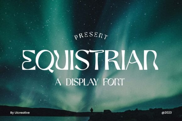 Equistrian: A Modern Display Font for Handmade Products and Branding