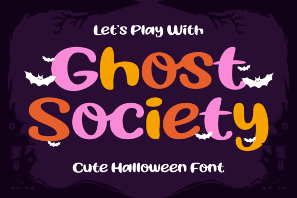 Ghost Society: A Whimsical Display Font with Spooky Charm for Small Business Branding