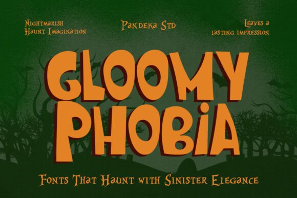 Gloomy Phobia: Horror Display Font for Immersive Web Design