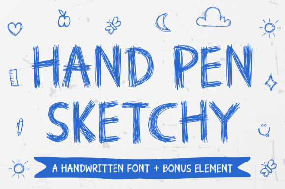 Hand Pen Sketchy: A Playful Display Font for Handmade Products