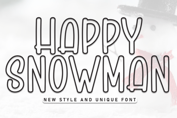 Happy Snowman Font for Cozy Branding and Holiday Business Visuals