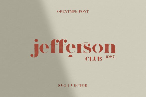 Jefferson Font: A Soft Serif Typeface for Elegant Branding