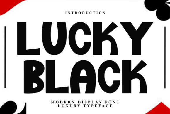 Lucky Black: A Bold Display Font for Standout Campaigns