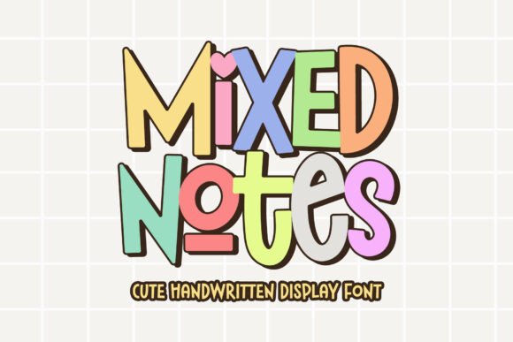 Mixed Notes: A Playful Display Font for Modern Web Design