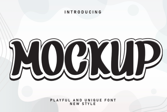 Mockup Display Font for Handmade Products and Craft Projects