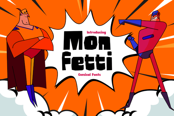Monfetti: A Bouncy Display Font for Playful Web Design