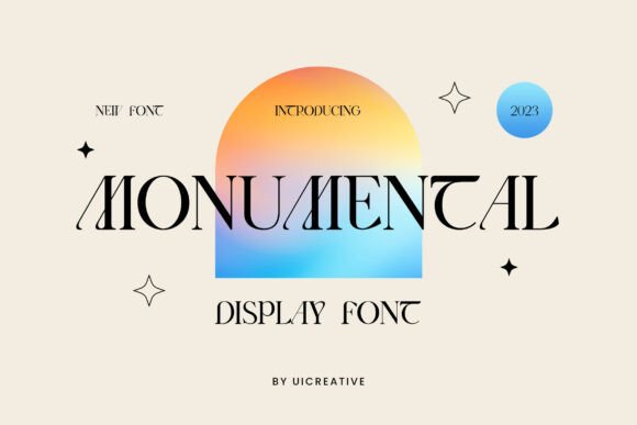 Monumental: A Timeless Display Font for Small Business Branding