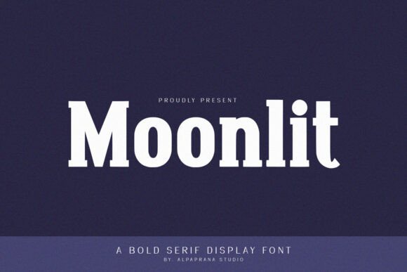Moonlit: A Bold Serif Display Font for Modern Digital Branding