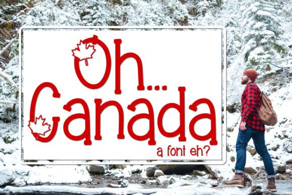 Oh Canada Font: A Playful Display Typeface for Editorial Projects