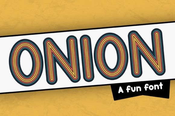 Onion Display Font for Bold Retro Marketing Campaigns