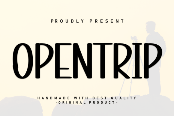 Opentrip Display Font for Modern Web Design Projects