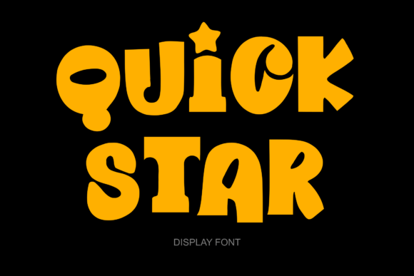 Quick Star: A Playful Display Font for Creative Projects