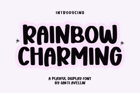 Rainbow Charming: A Joyful Handcrafted Display Font