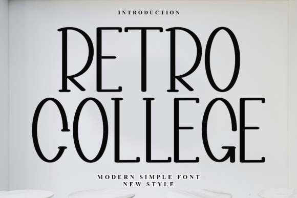 Retro College Font for Small Business Branding