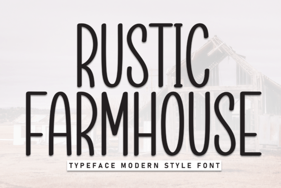 Rustic Farmhouse: A Handcrafted Display Font for Cozy Editorial Design