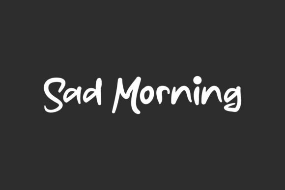 Sad Morning Font for Authentic Small Business Branding