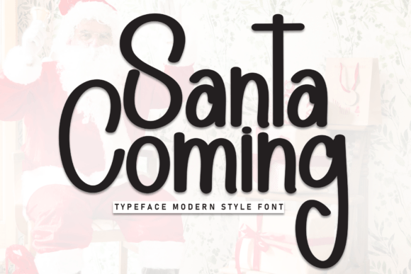 Santa Coming: A Handwritten Display Font for Editorial Design and Content Branding