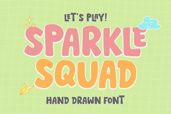 Sparkle Squad: A Playful Display Font for Editorial Design and Engaging Content