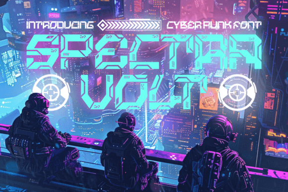 Spectra Volt: A Cyberpunk Display Font for Modern Design