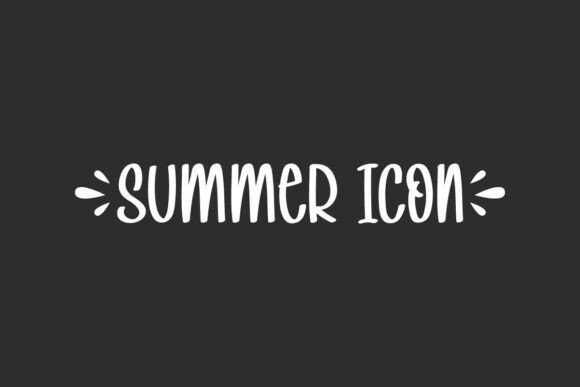 Summer Icon Font for Campaign Graphics That Stop the Scroll