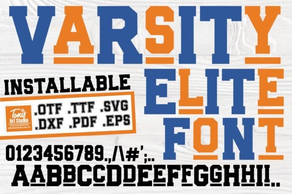 Varsity Elite: A Collegiate Display Font for Small Business Branding