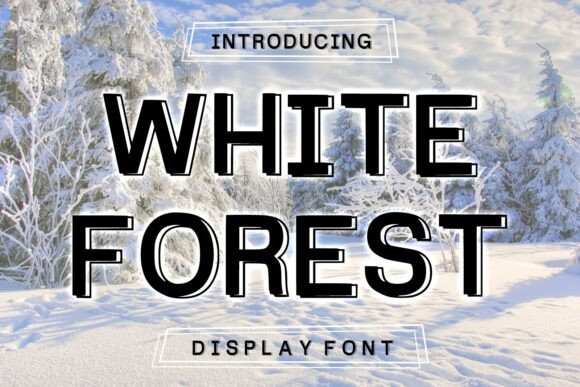 White Forest: A Bold Display Font for Headlines and Branding